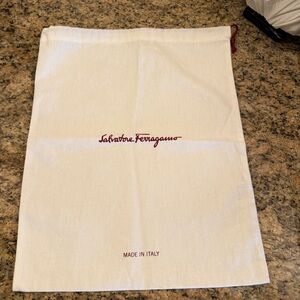 Salvatore Ferragamo Ivory Dust Bag